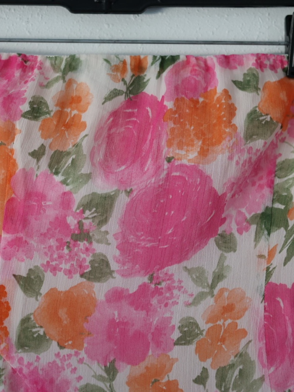 12th Tribe Strapless Drop Waist Pink Floral Maxi Dress - Picture 12 of 16